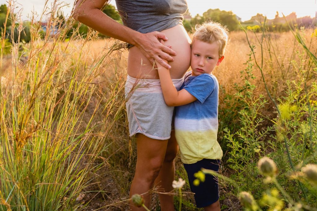 Enceinte, mon fils a sauté sur mon ventre